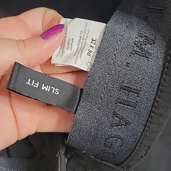 J. M. Haggar Slim Fit Black dress pants - Picture 2 of 5